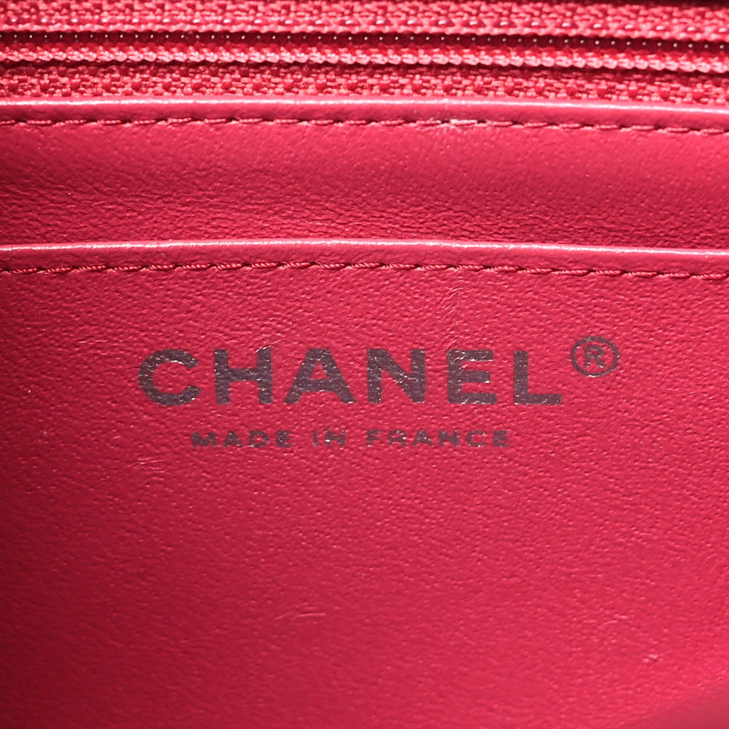Lambskin Quilted Mini Square Flap Pink
