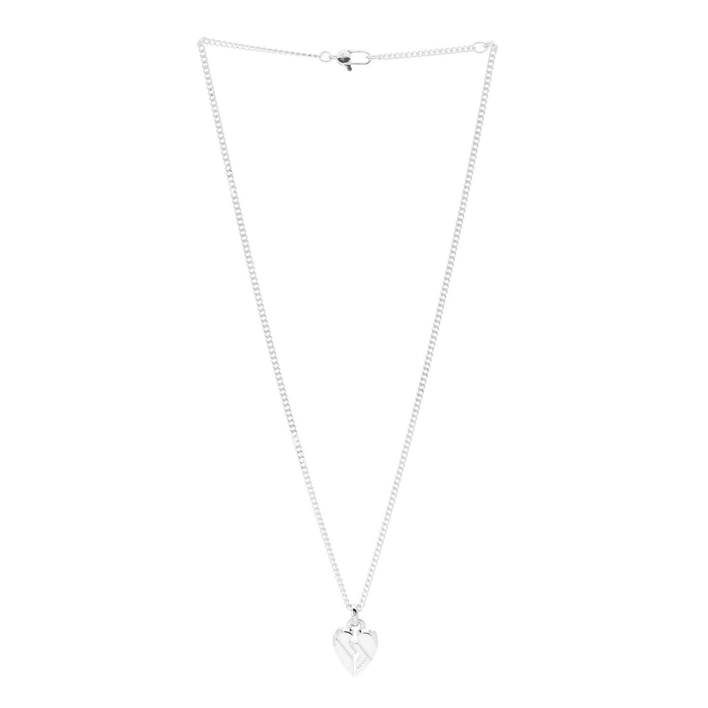Sterling Silver Heart Knot Pendant Necklace