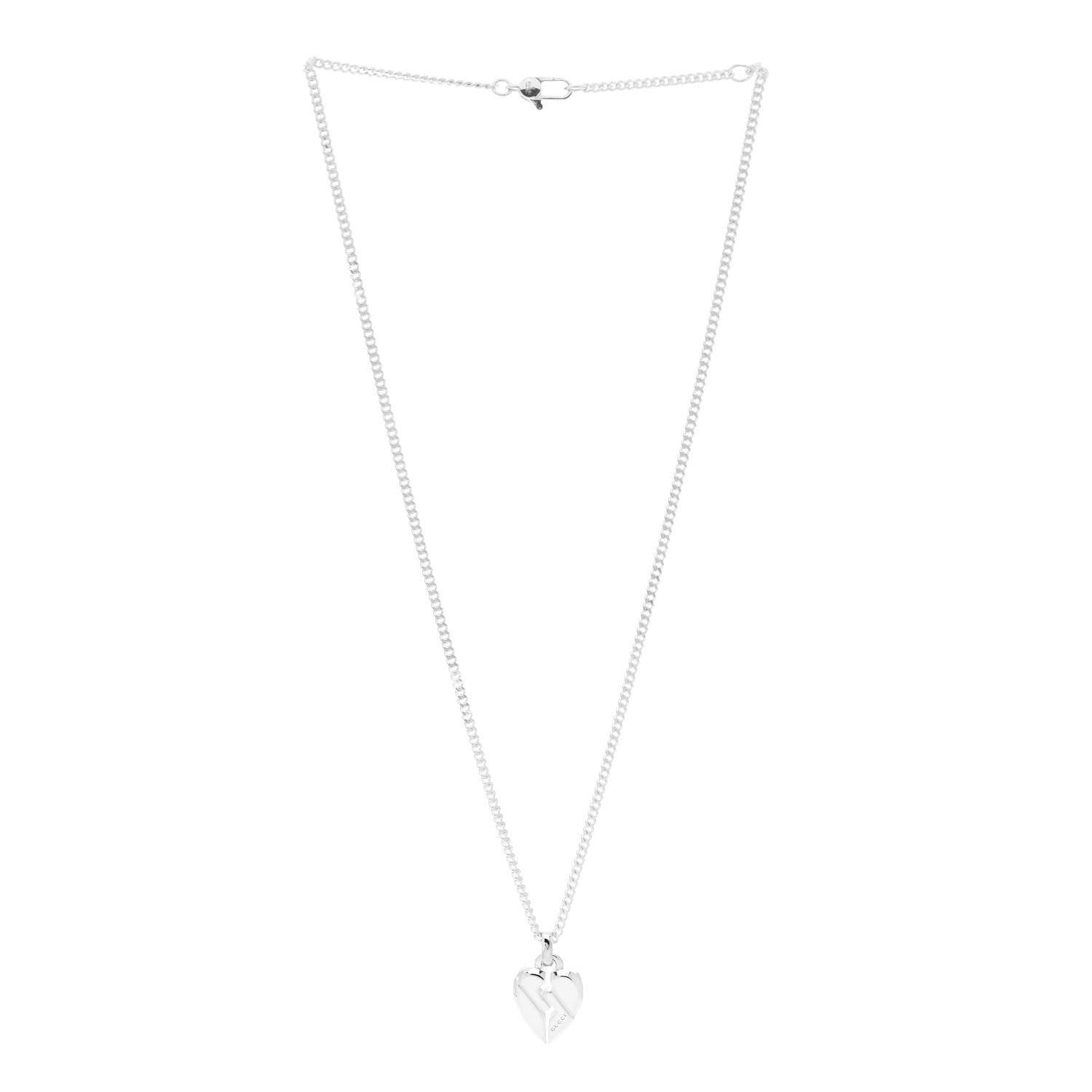 Sterling Silver Heart Knot Pendant Necklace