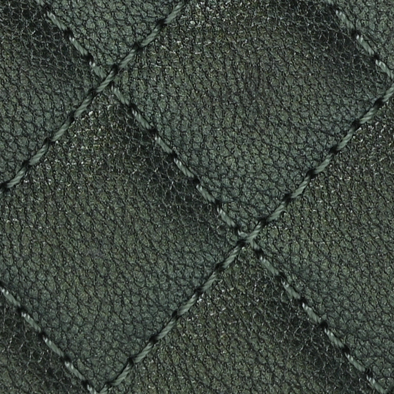 Iridescent Goatskin Quilted Medium Boy Flap Green
