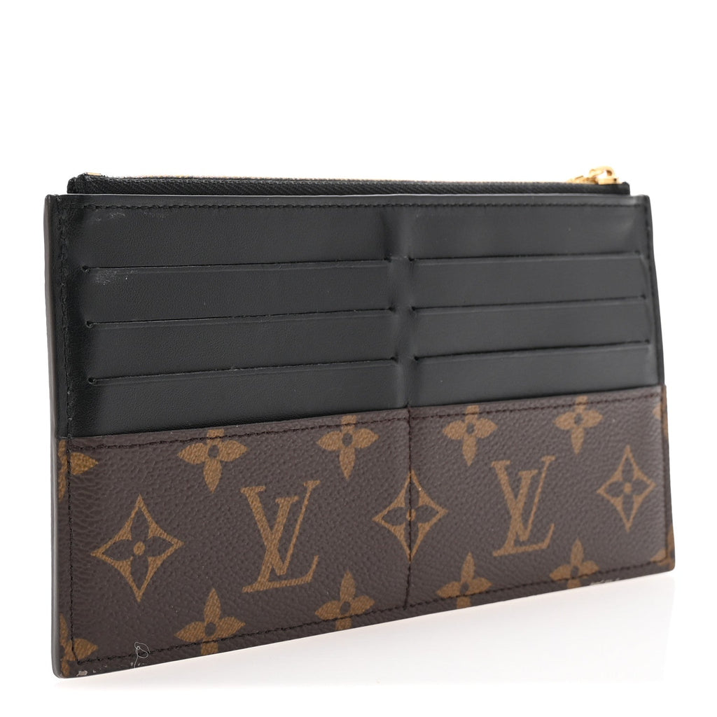 Monogram Slim Purse Black