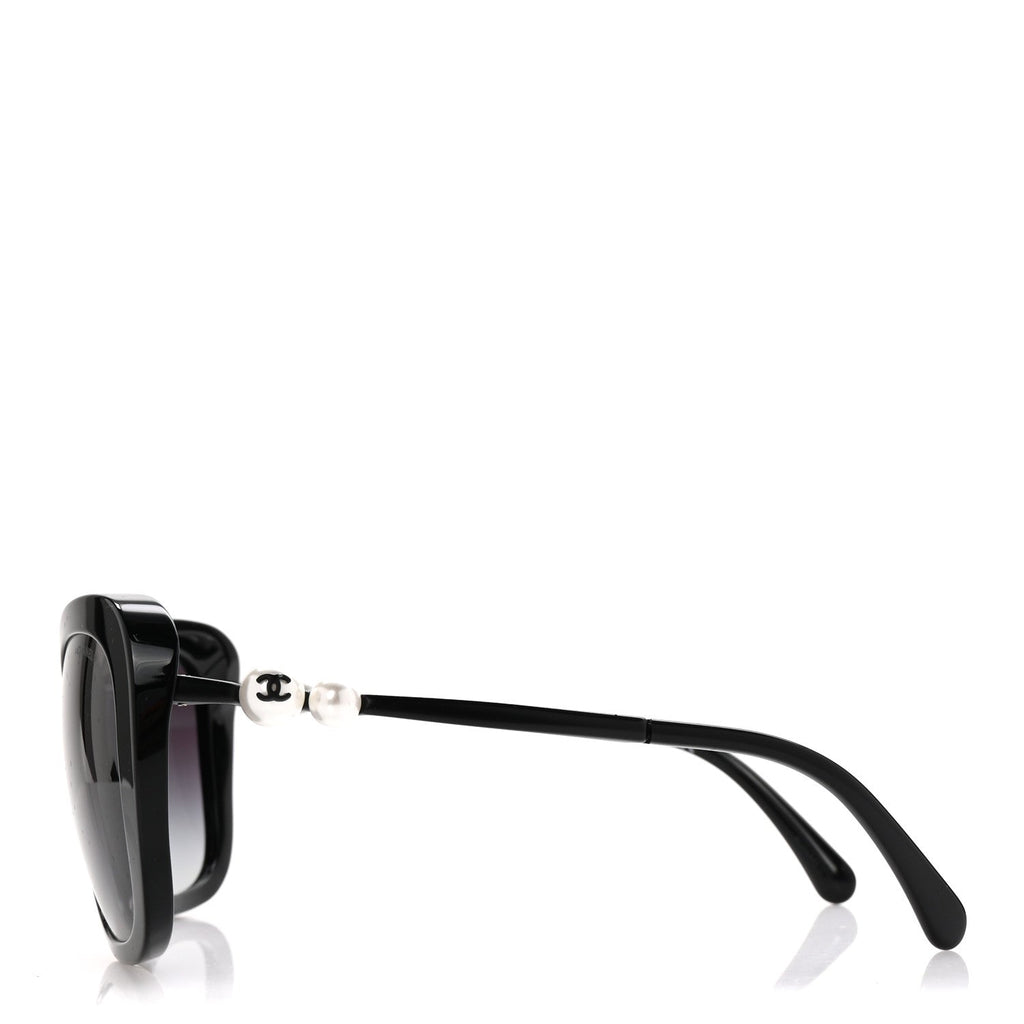 Acetate Polarized Butterfly Winter Pearl Sunglasses 5339-H-A Black