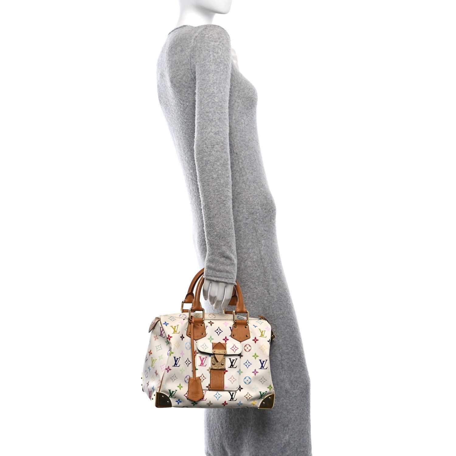 Monogram Multicolor Speedy 30 White