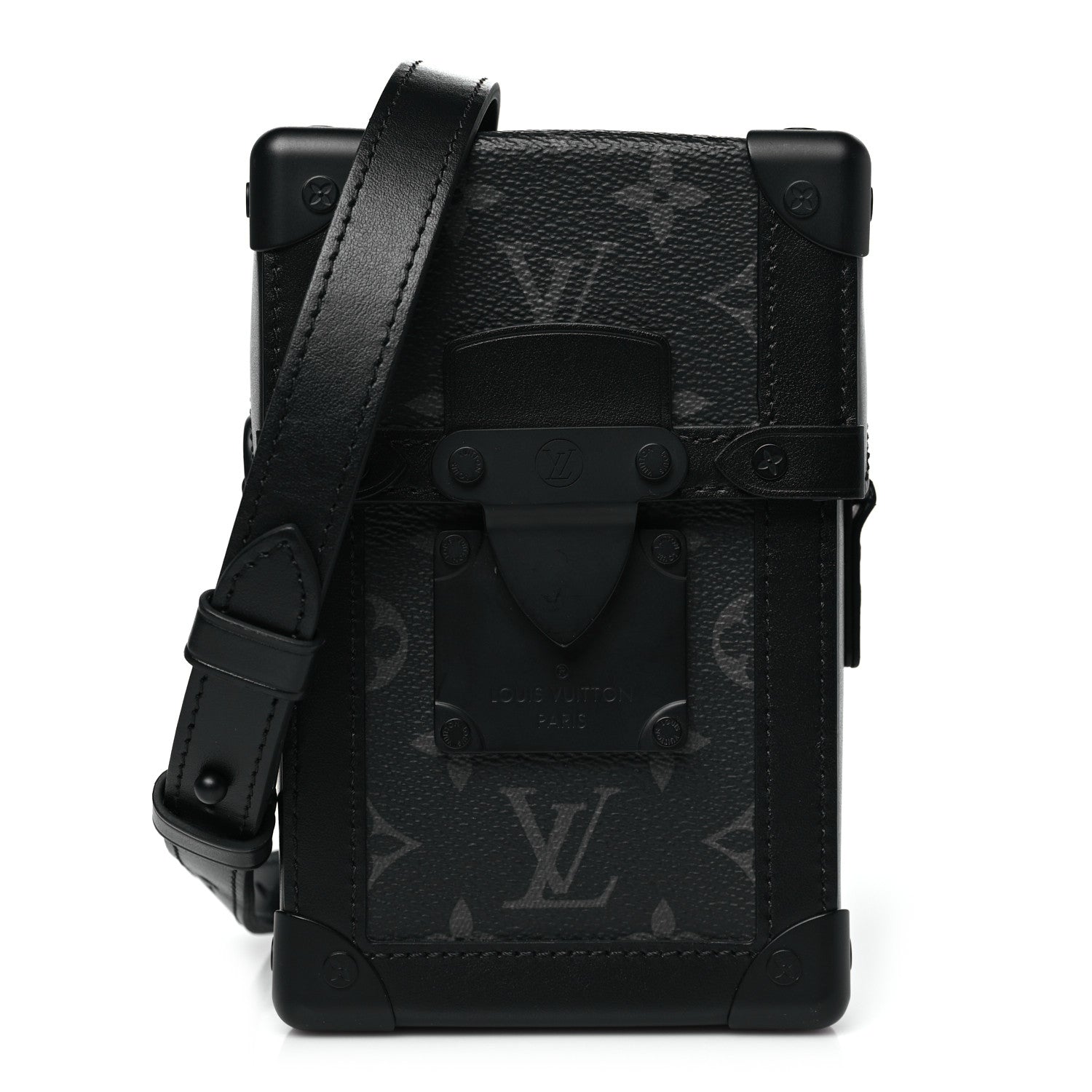 Monogram Eclipse Vertical Trunk Wearable Wallet Black
