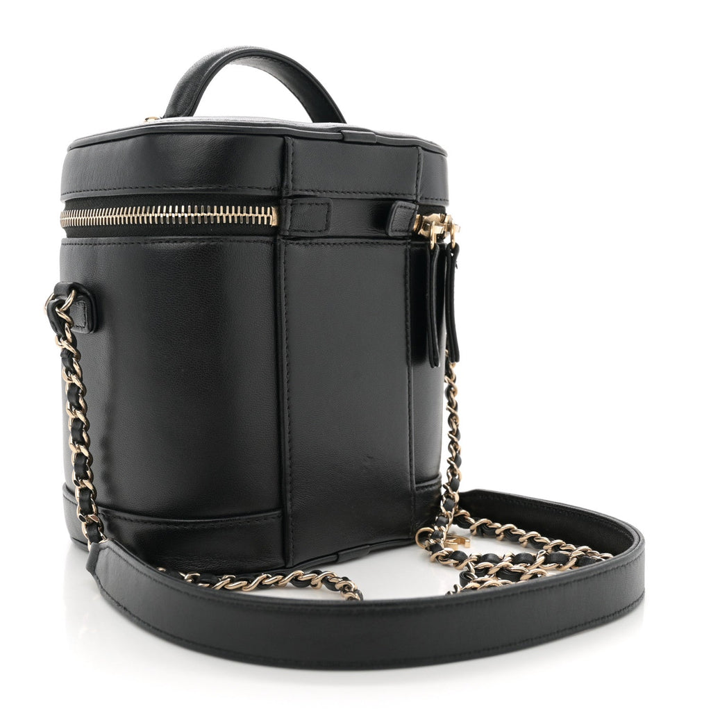 Lambskin Timeless Vanity Cosmetic Case Black