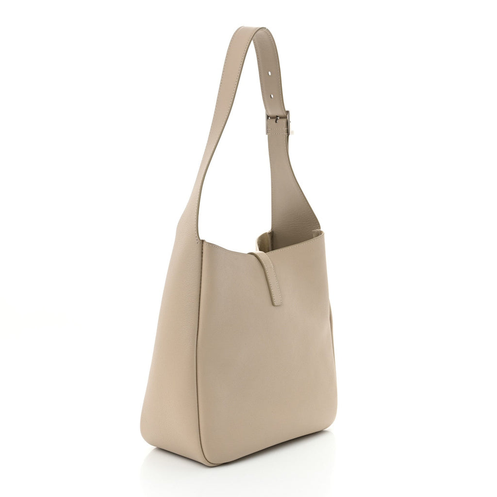 Smooth Calfskin Small Le 5 A 7 Soft Hobo Dusty Grey