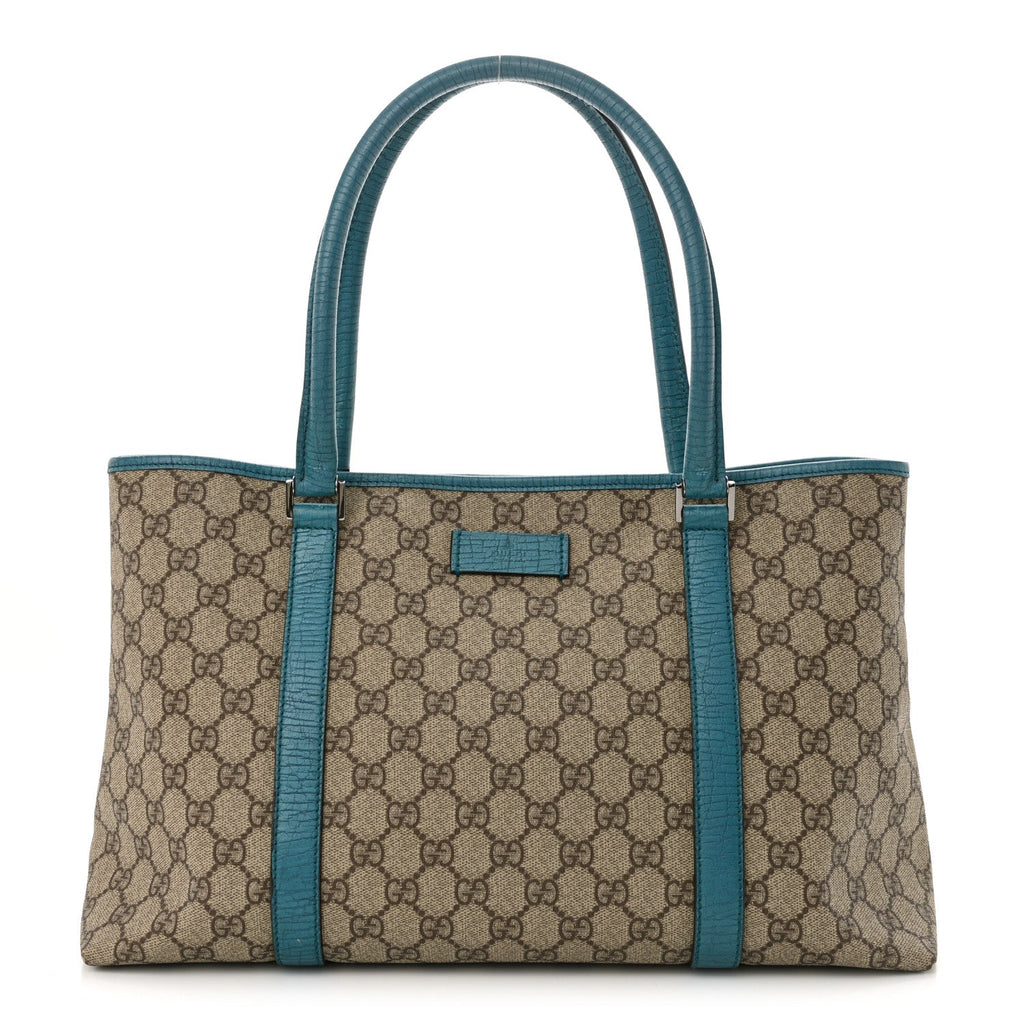 GG Plus Monogram Medium Joy Tote Turquoise