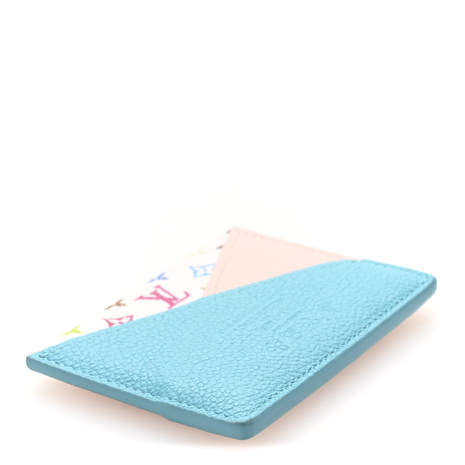 LV X TM Monogram Multicolor Criss-Cross  Holder Kabira Blue Rose