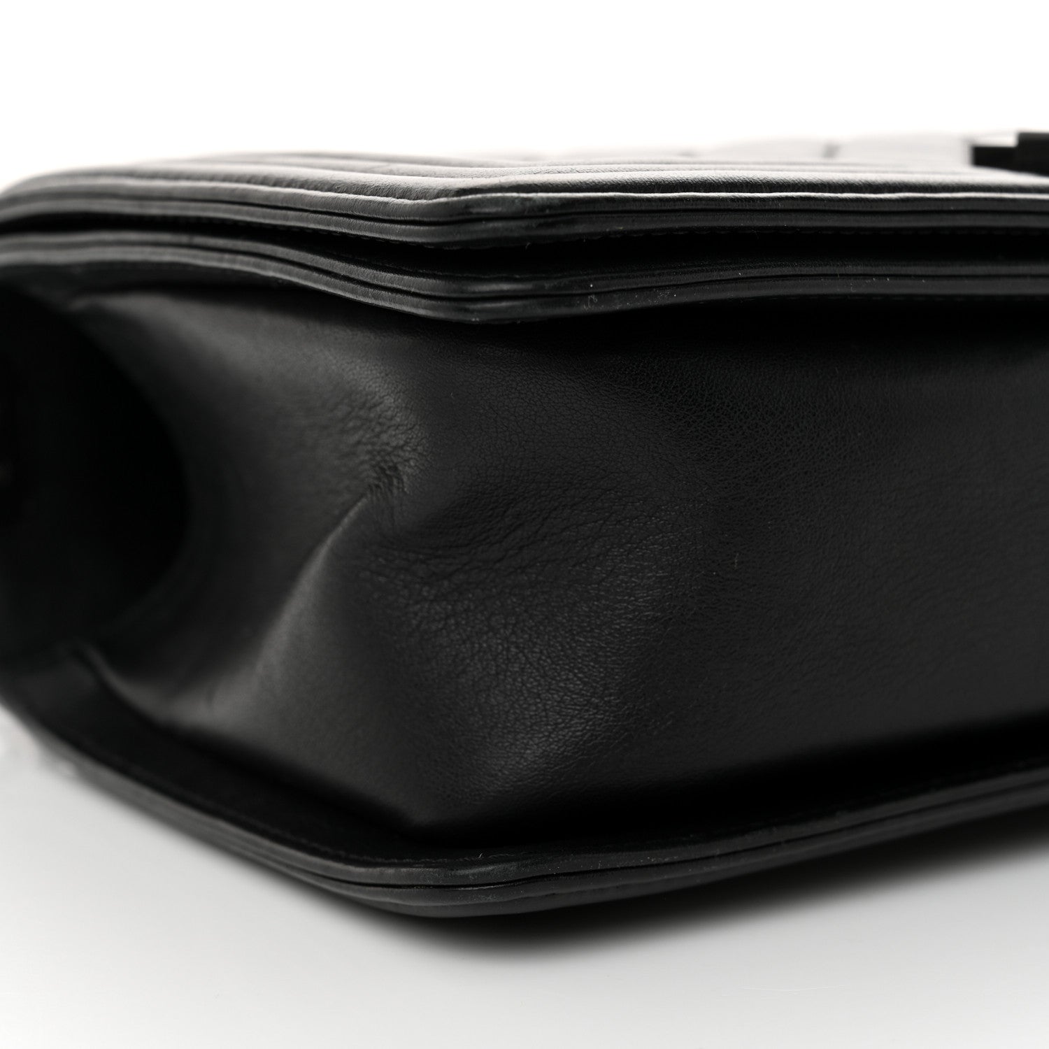 Calfskin Quilted Medium Boy Flap So Black
