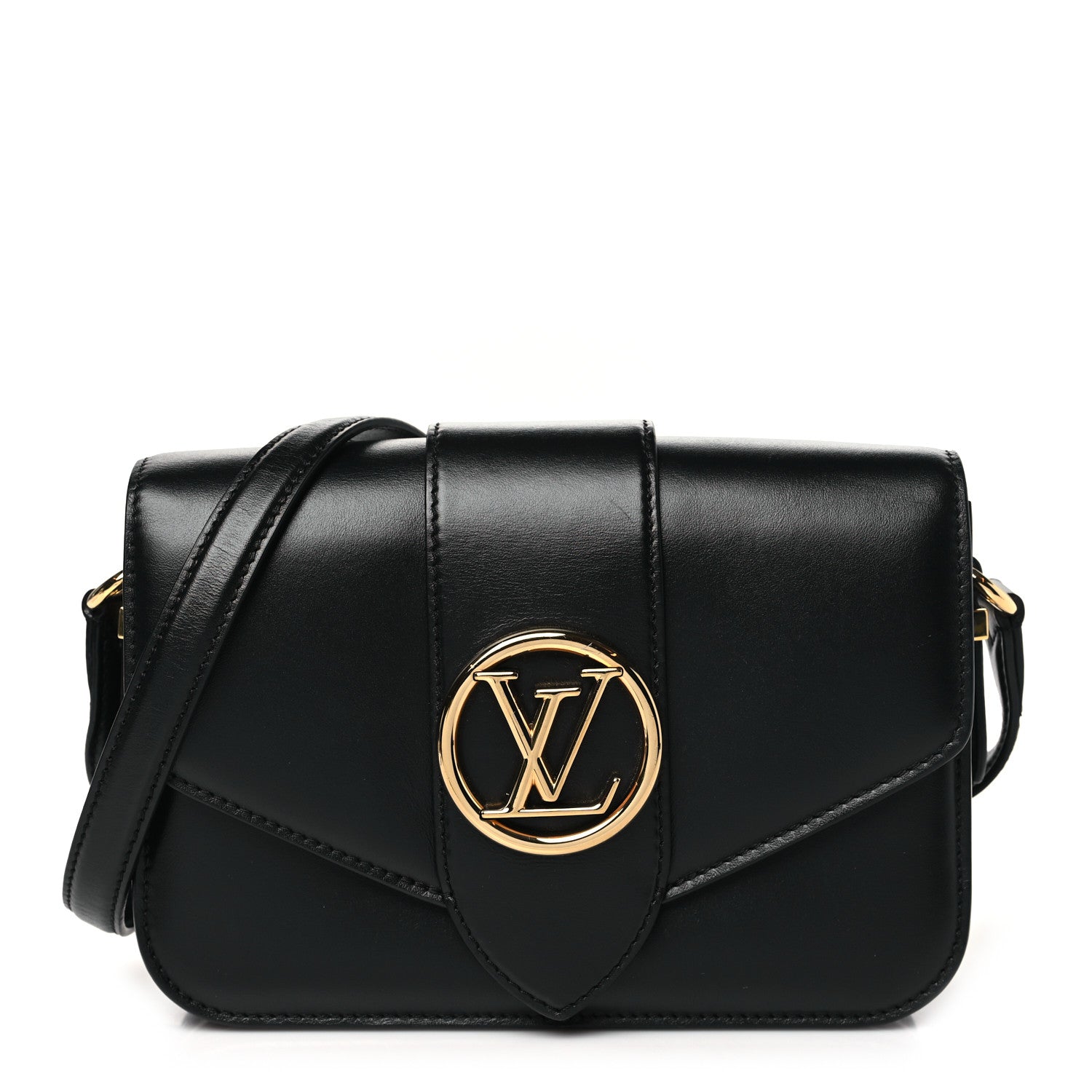 Smooth Calfskin LV Pont 9 Black