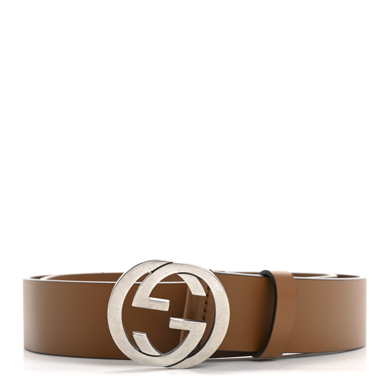 Selleria Calfskin Mens Interlocking G 37mm Belt 85 34 Cuir