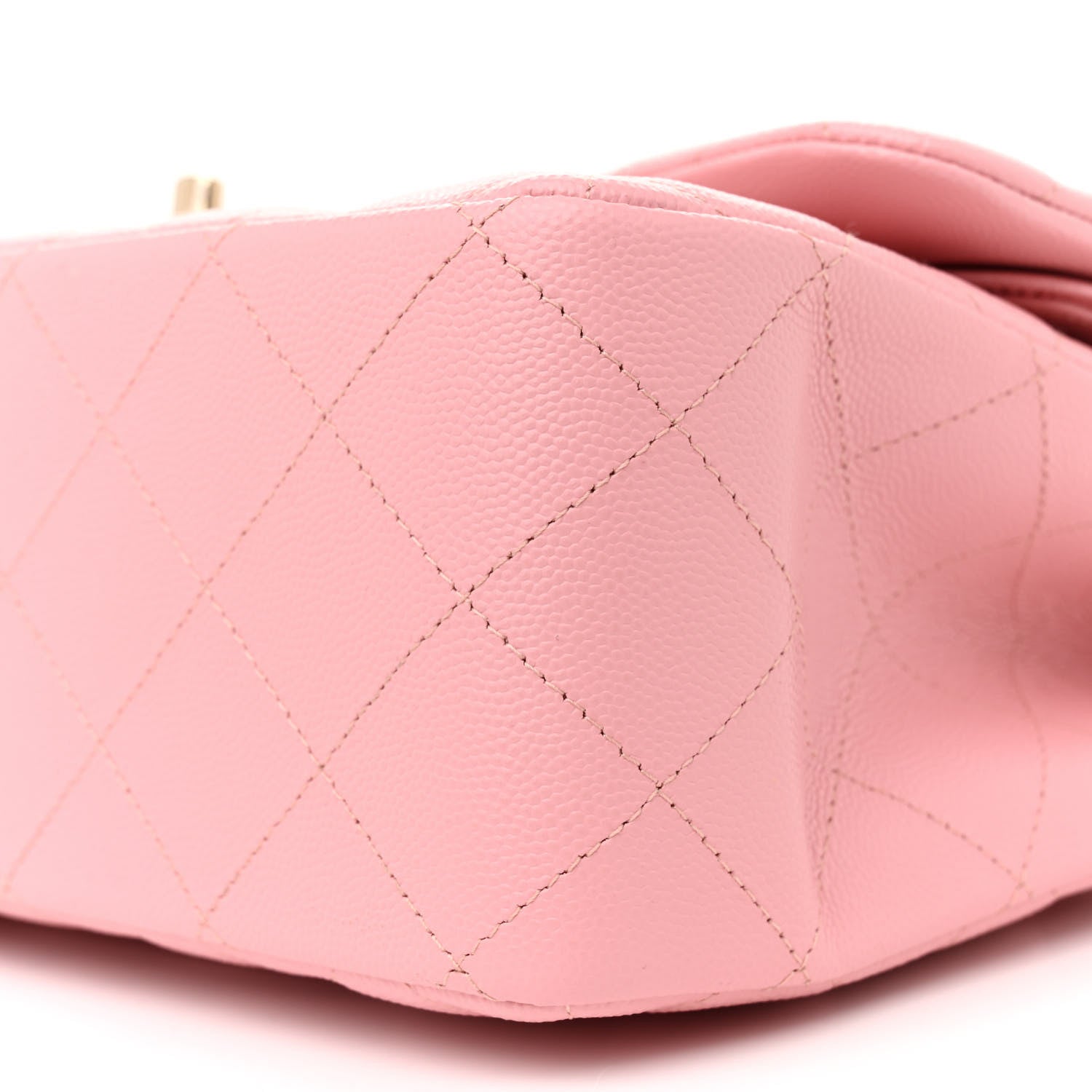 Caviar Quilted Jumbo Double Flap Pink