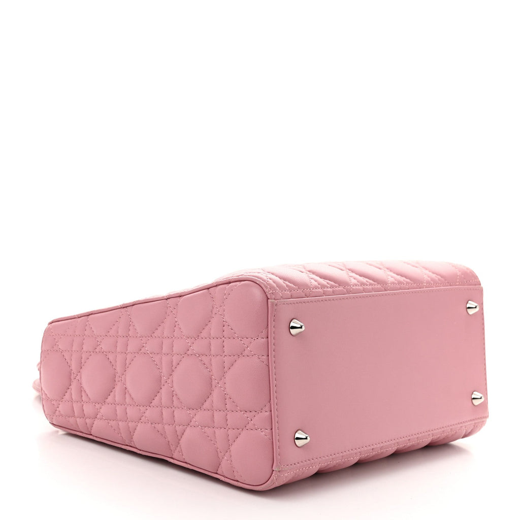 Lambskin Cannage Medium Lady Dior Pink