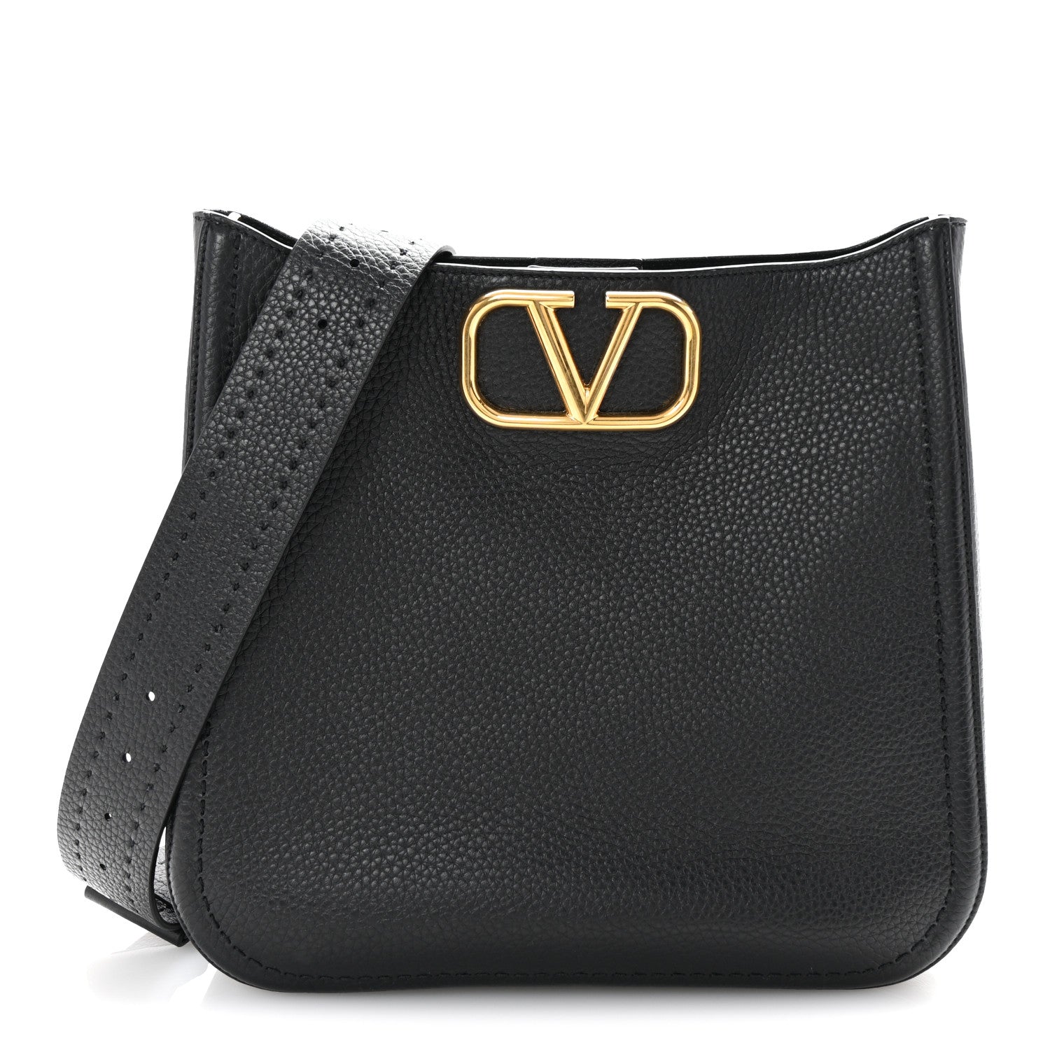 Soft Grainy Calfskin Alltime Large Hobo Black