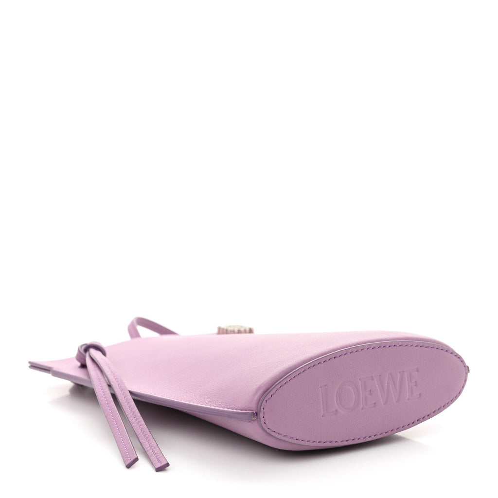 Smooth Calfskin Dice Pocket Purple