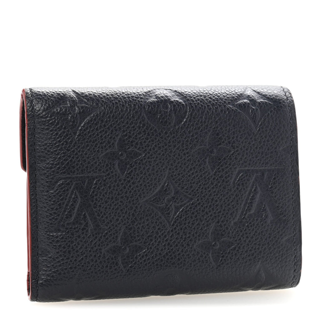 Empreinte Victorine Wallet Marine Rouge