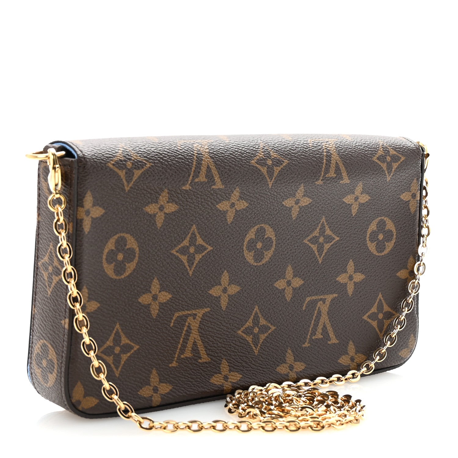 Monogram 2021 Christmas Animation China Wall Pochette Felicie Chain Wallet Blue
