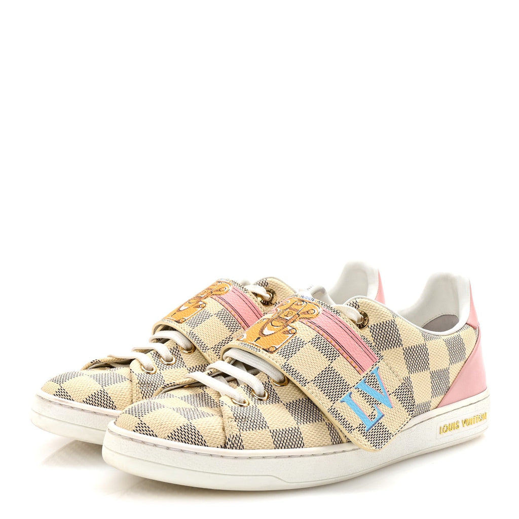 Damier Azur Summer Trunks Frontrow Sneaker 37