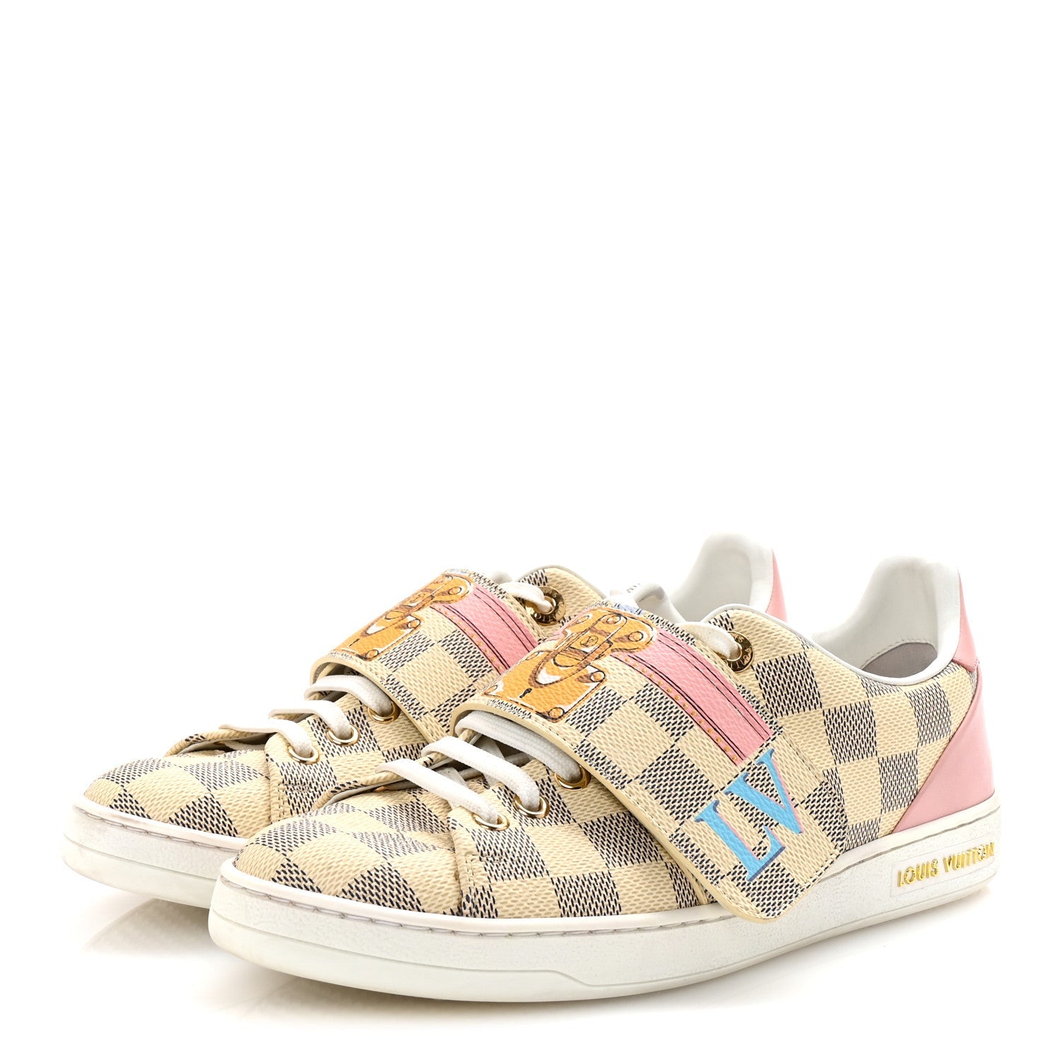 Damier Azur Summer Trunks Frontrow Sneaker 37