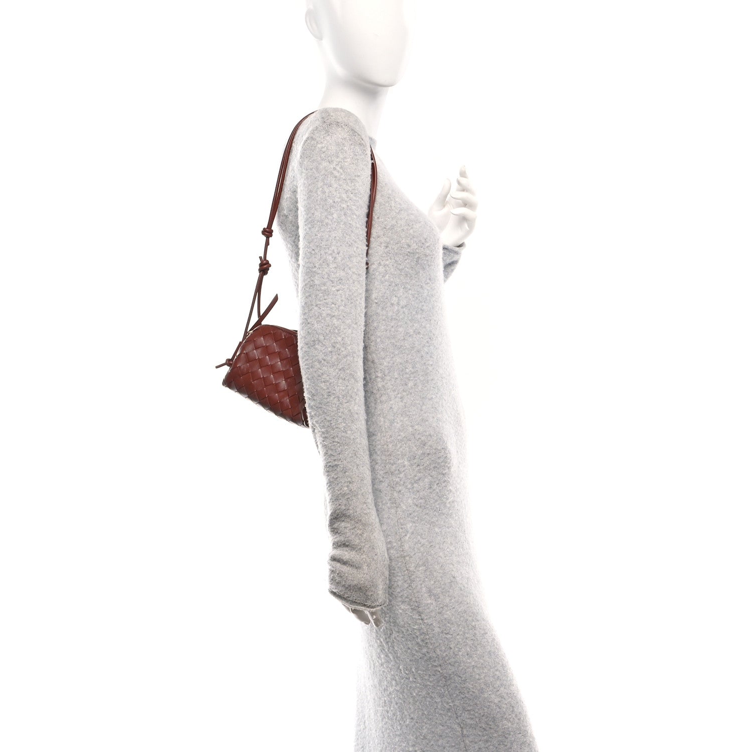 Nappa Intrecciato Concert Pouch Rust