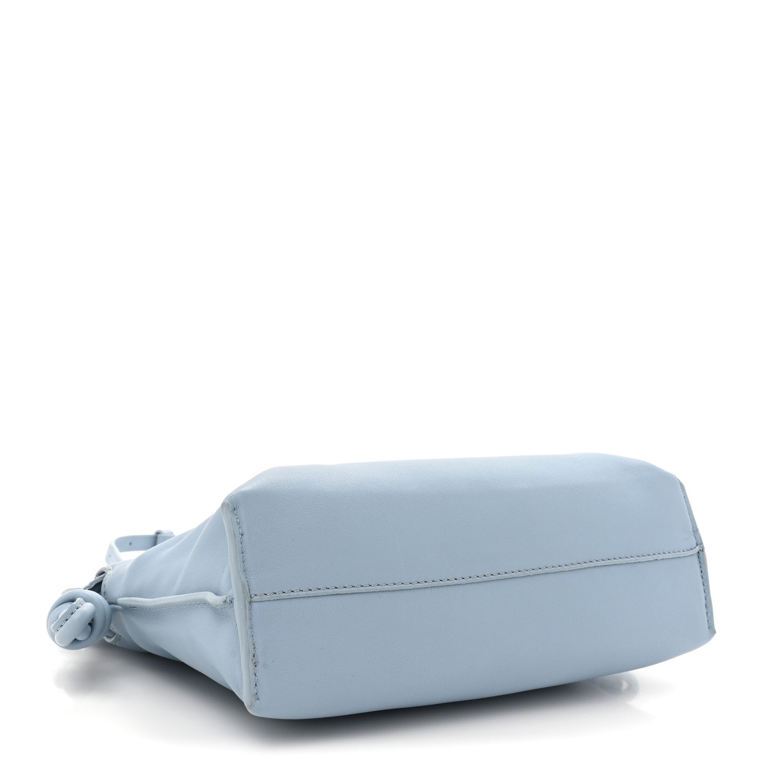 Nappa Flamenco Mini  Knot Bag Dusty Blue