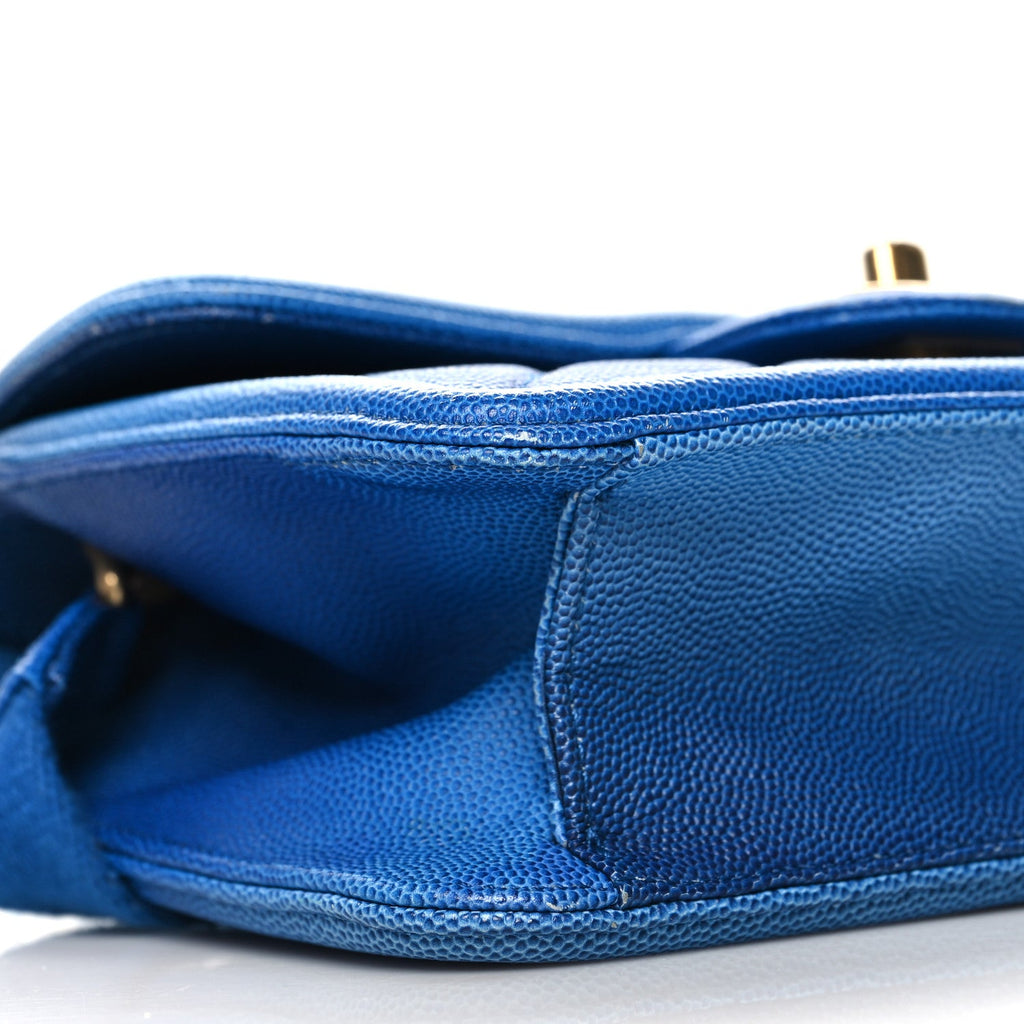 Caviar Quilted Sunset On The Sea Waist Bag Blue