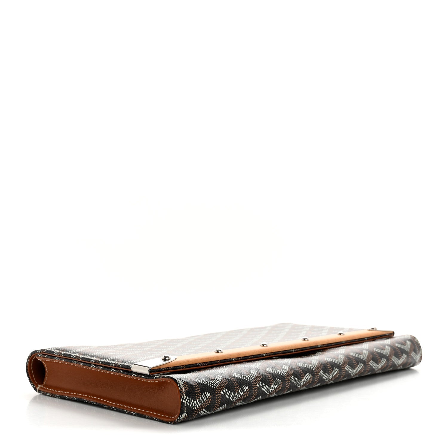 Goyardine Monte Carlo Bois Clutch Black