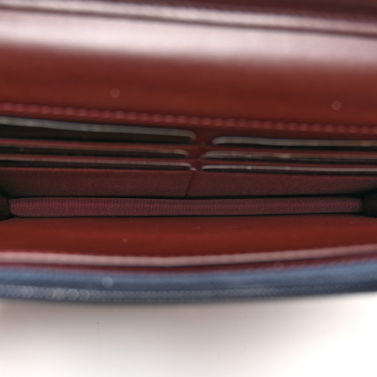 Felt Quilted Paris-Hamburg Charms Wallet On Chain WOC Dark Navy