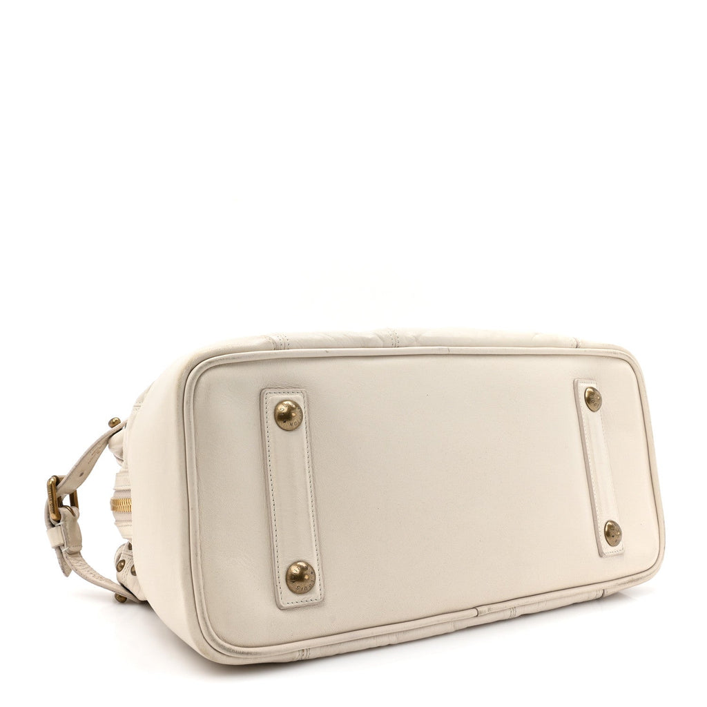 Lambskin Riveting White