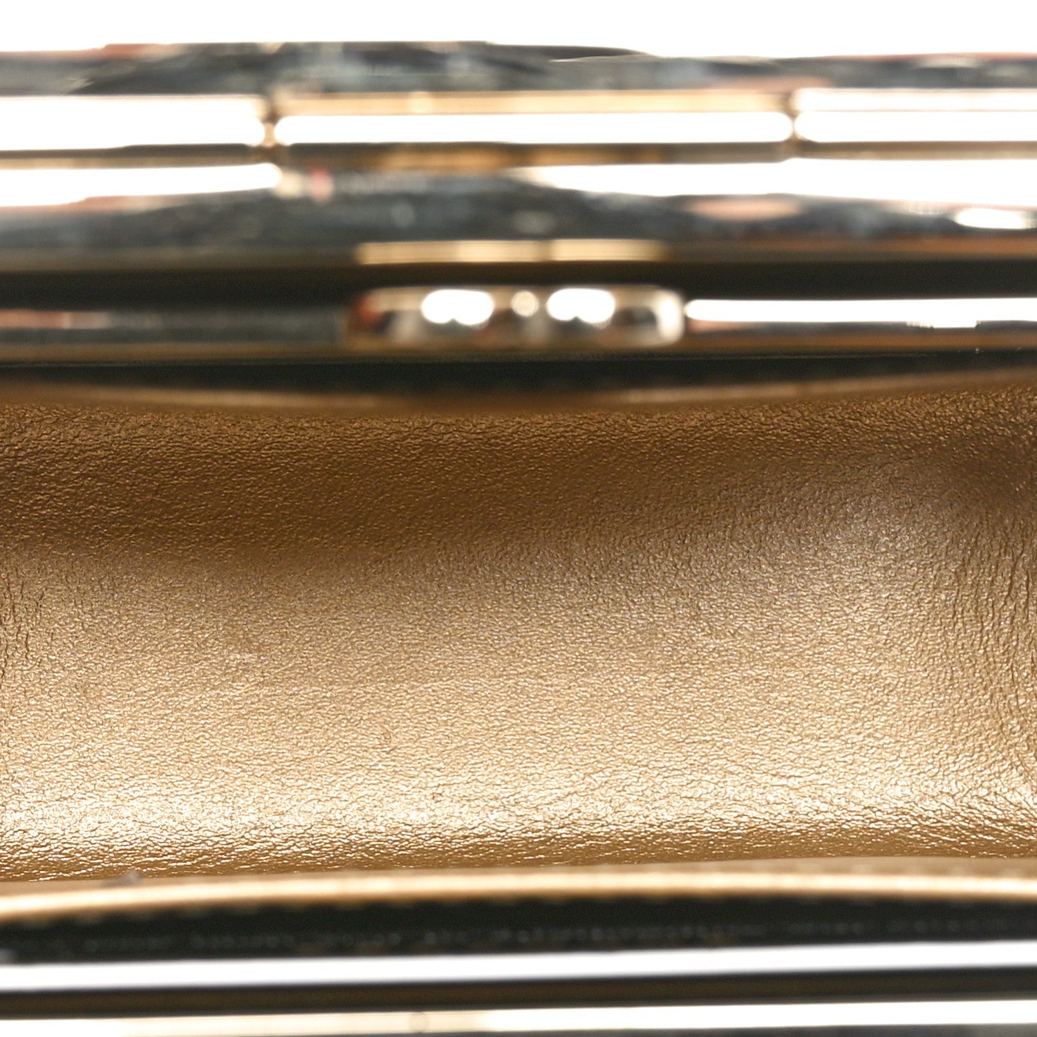 Lambskin Quilted Small Box With Chain Black