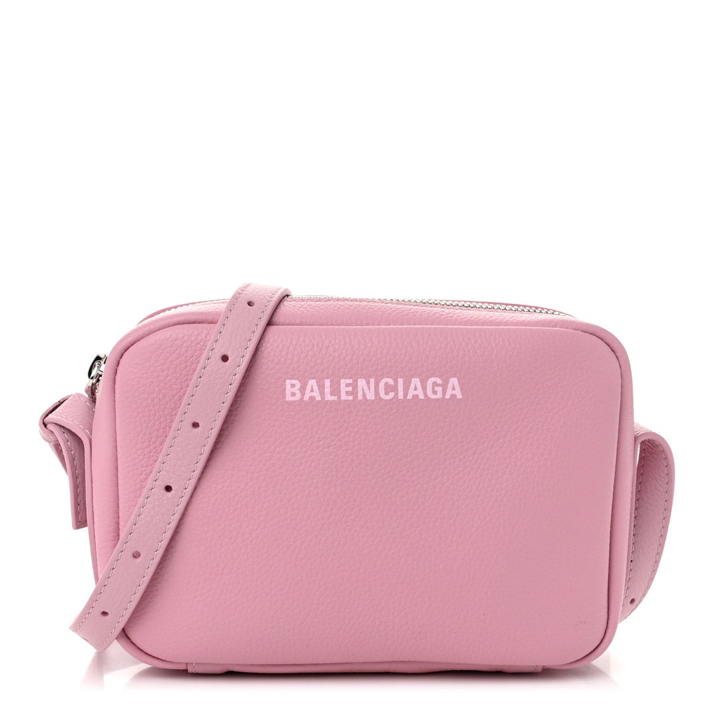 Calfskin Logo S Everyday Camera Shoulder Bag Pink