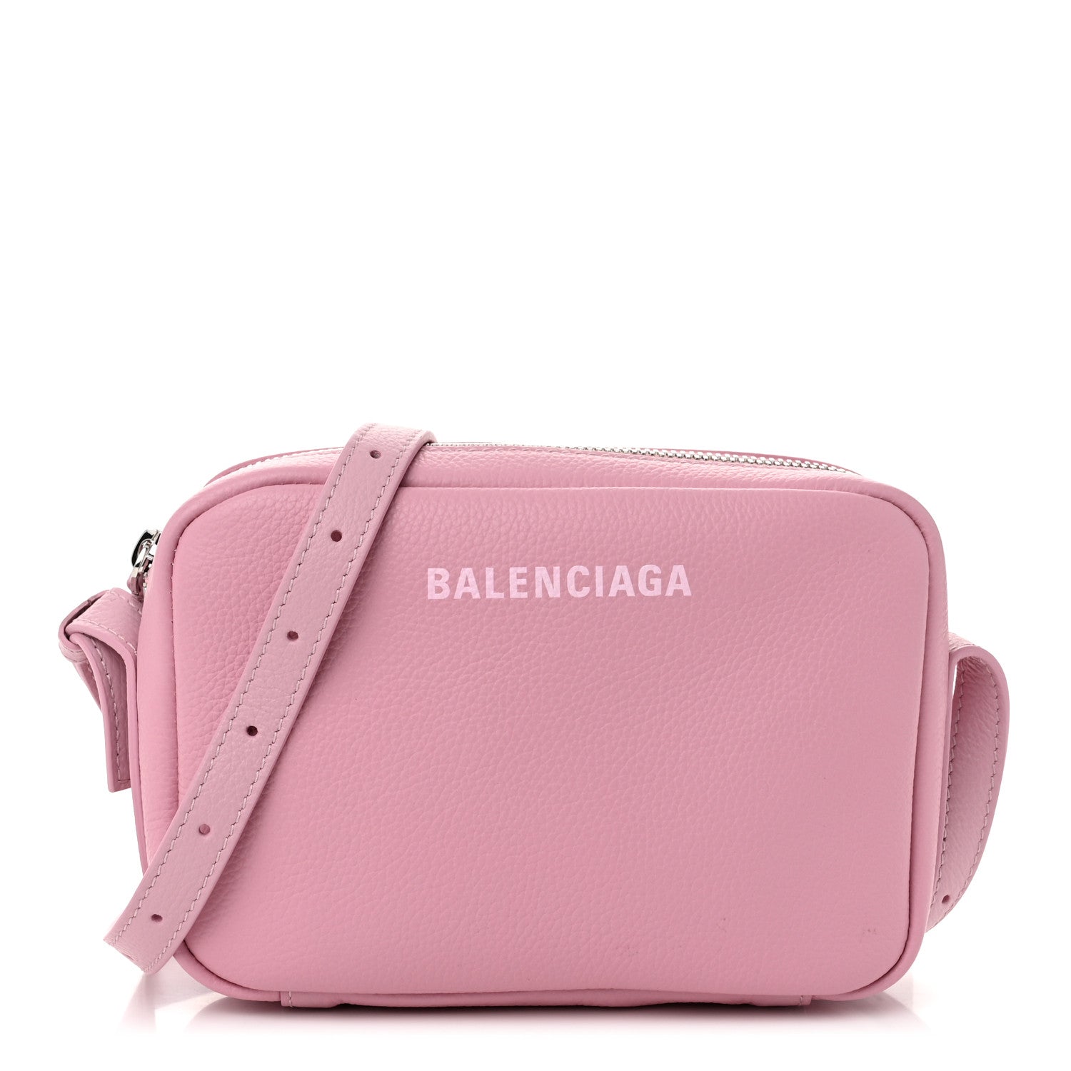 Calfskin Logo S Everyday Camera Shoulder Bag Pink