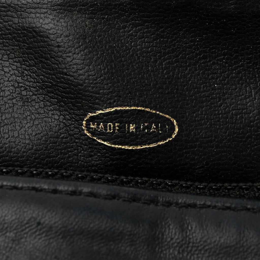 Lambskin Quilted Mini Flap Shoulder Bag Black