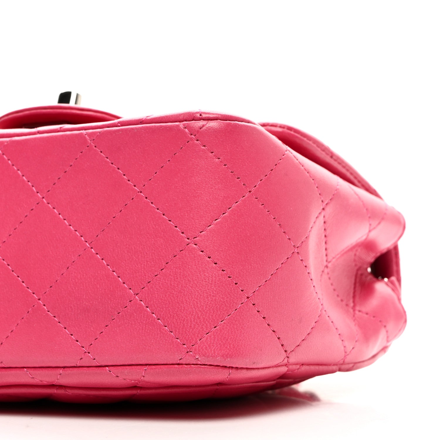 Lambskin Quilted Mini Square Flap Pink