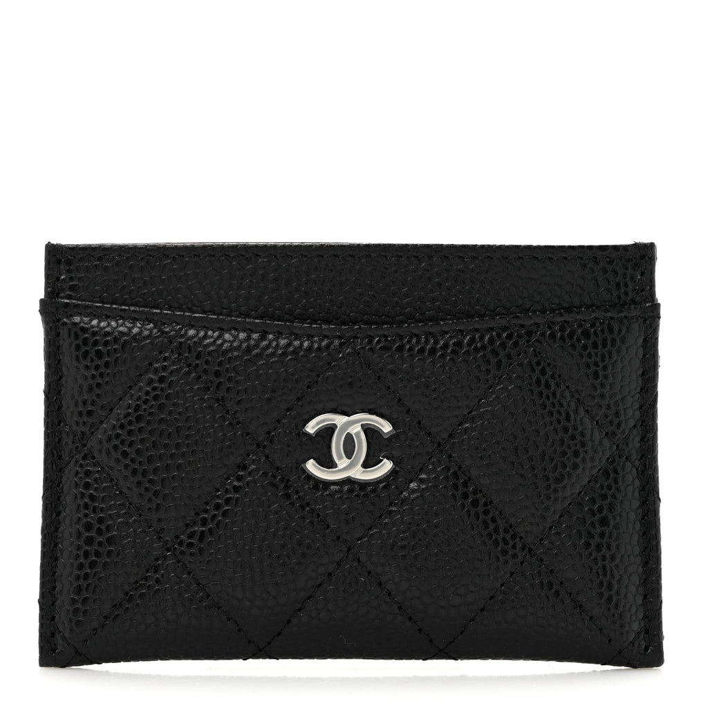 Caviar Quilted  Holder Black