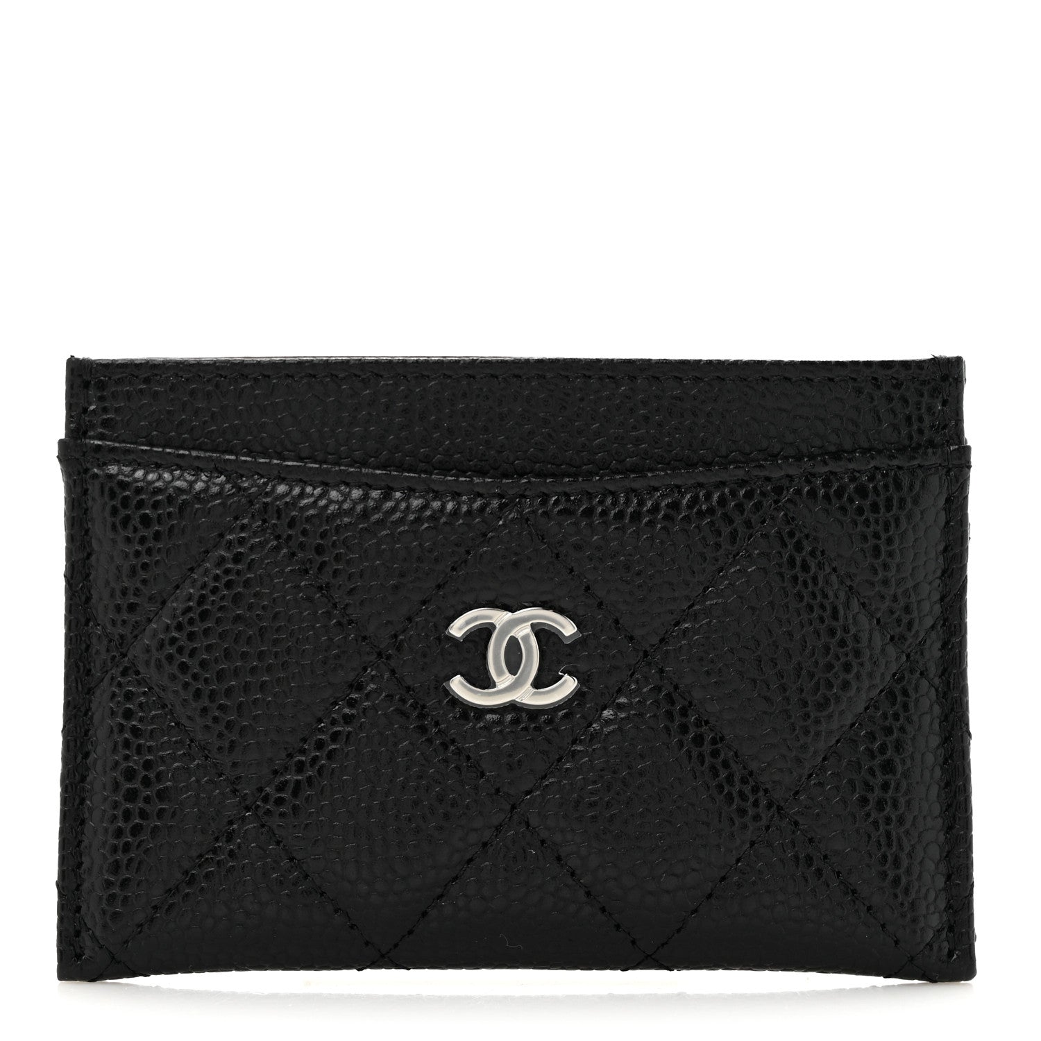 Caviar Quilted  Holder Black