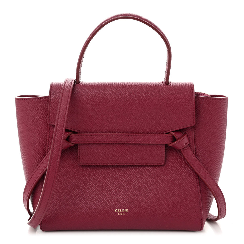 Grained Calfskin Nano Belt Bag Acai