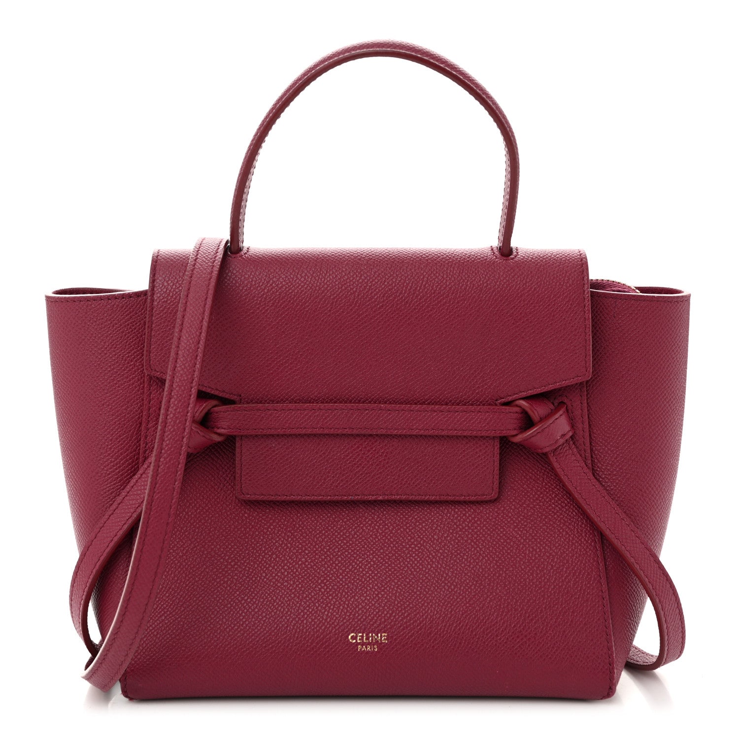 Grained Calfskin Nano Belt Bag Acai