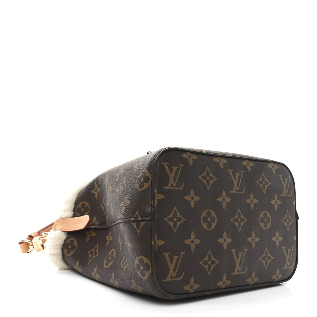 Monogram Shearling Cozygram Neonoe BB