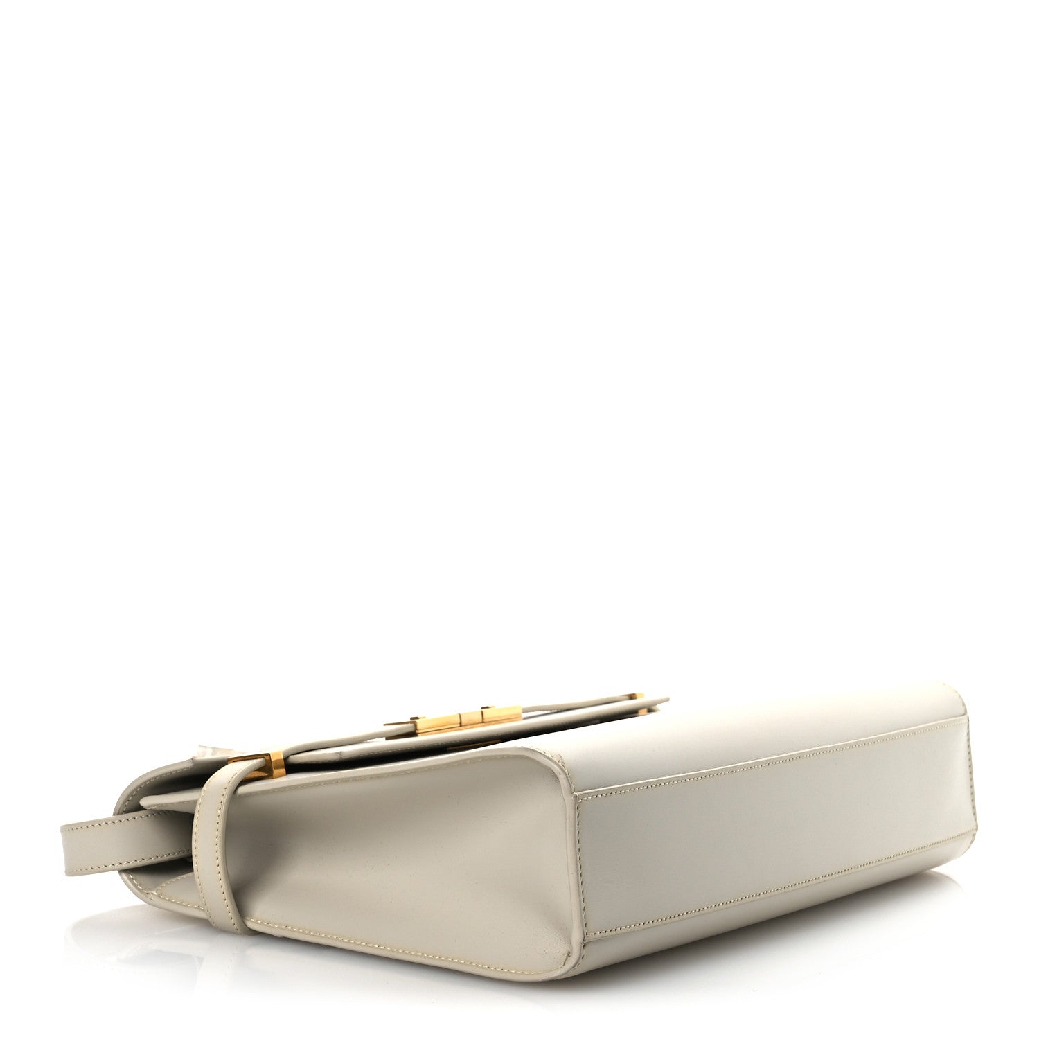 Smooth Calfskin Manhattan Shoulder Bag Crema Soft