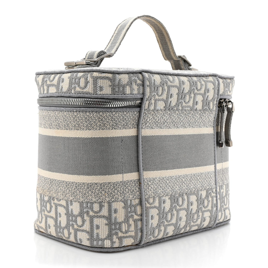 Oblique Diortravel Vanity Case Grey