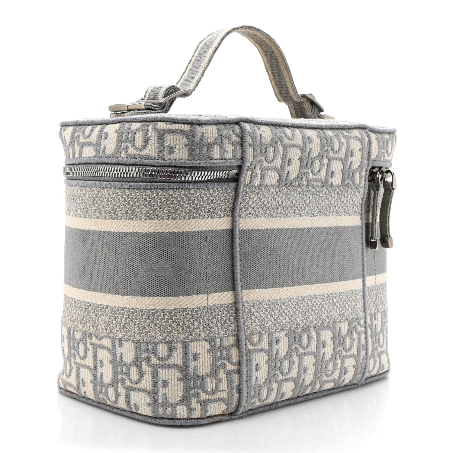 Oblique Diortravel Vanity Case Grey