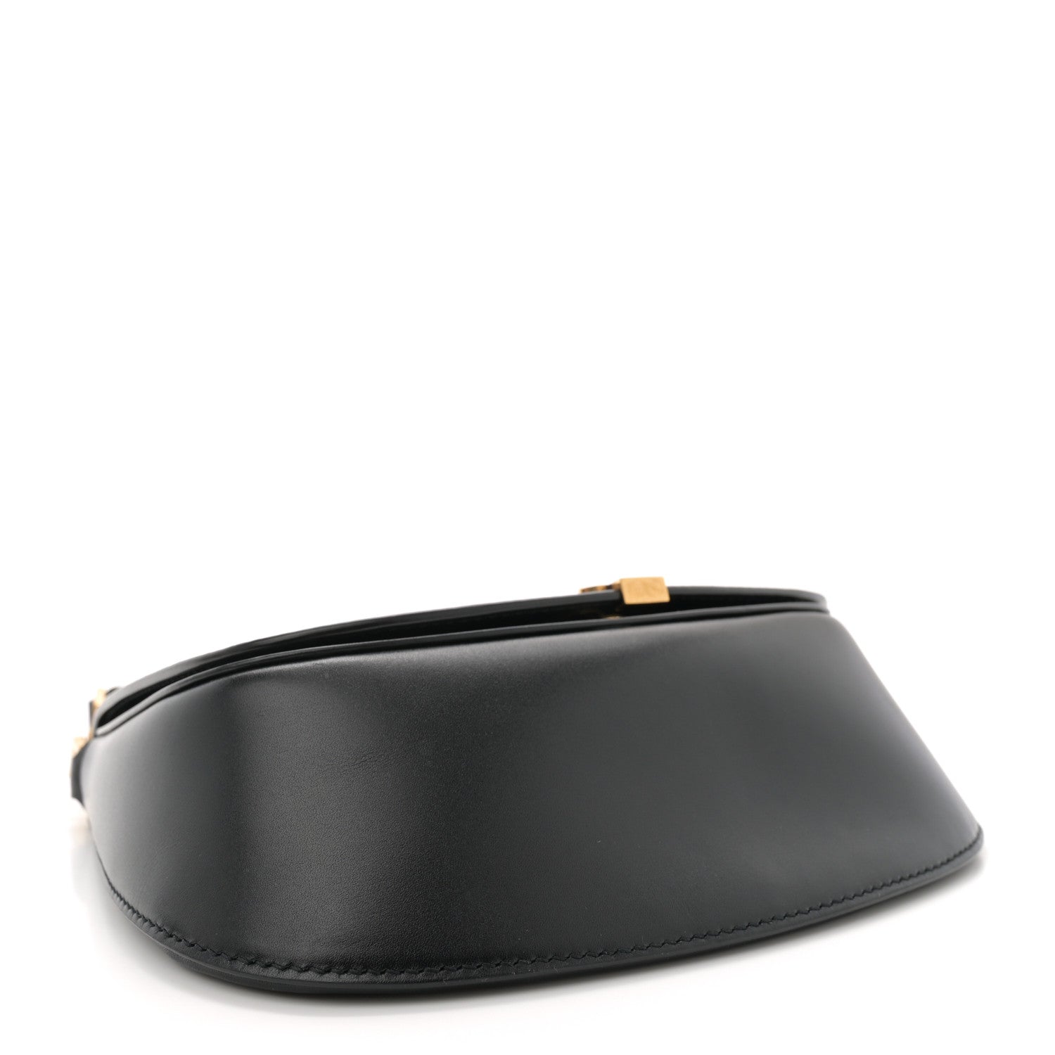 Box Calfskin Mini Voltaire Top Handle Bag Black