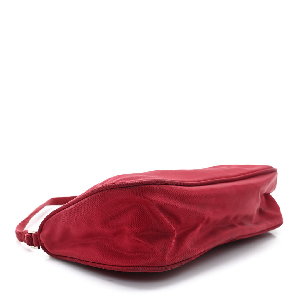 Tessuto Nylon Sport Pochette Bag Porpora