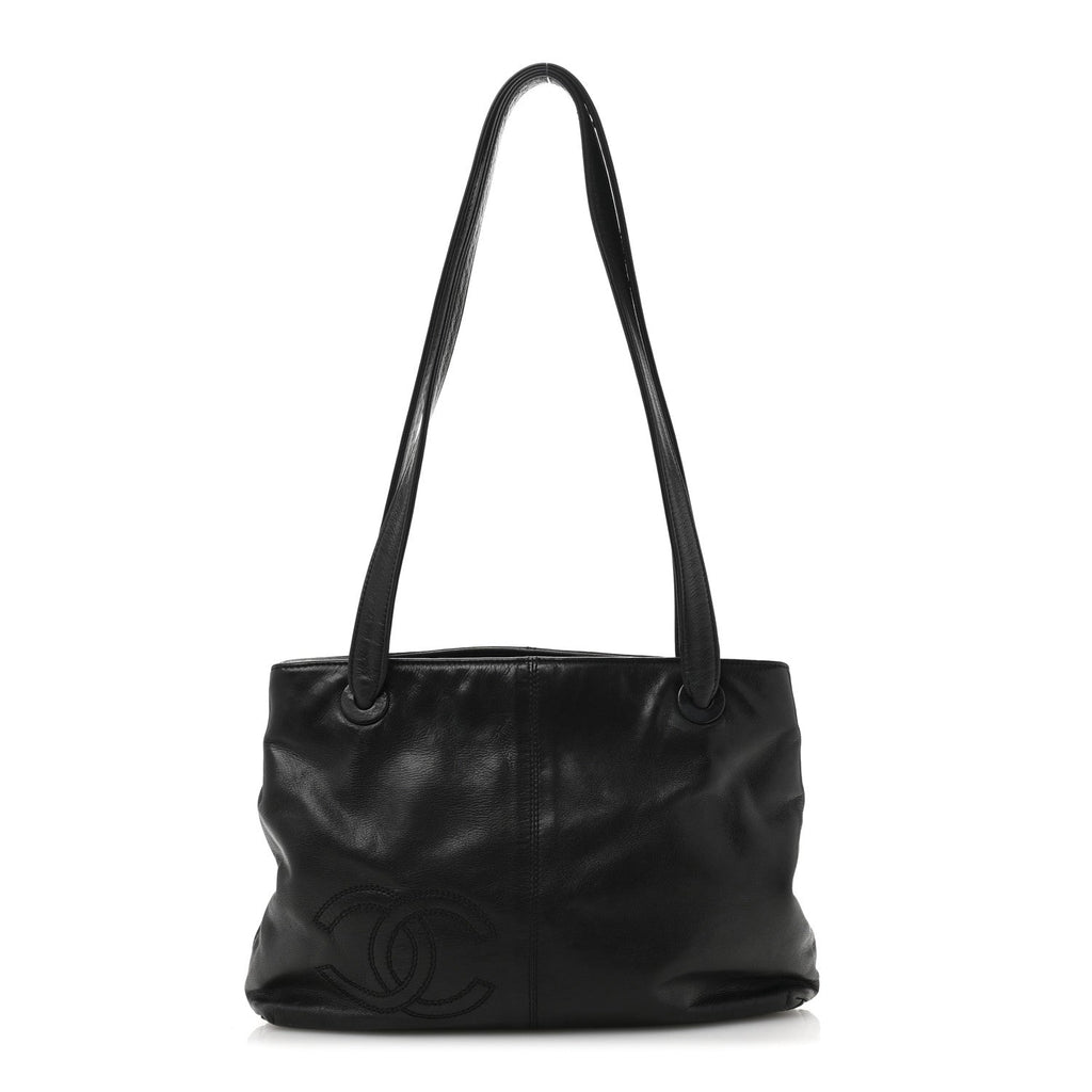 Lambskin CC Shoulder Bag Black