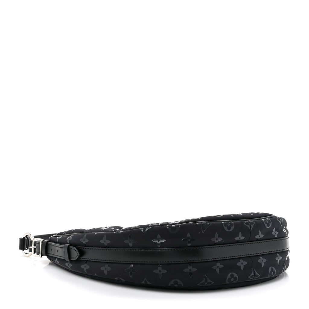 Nylon Monogram Loop Pocket Hobo Polar Night