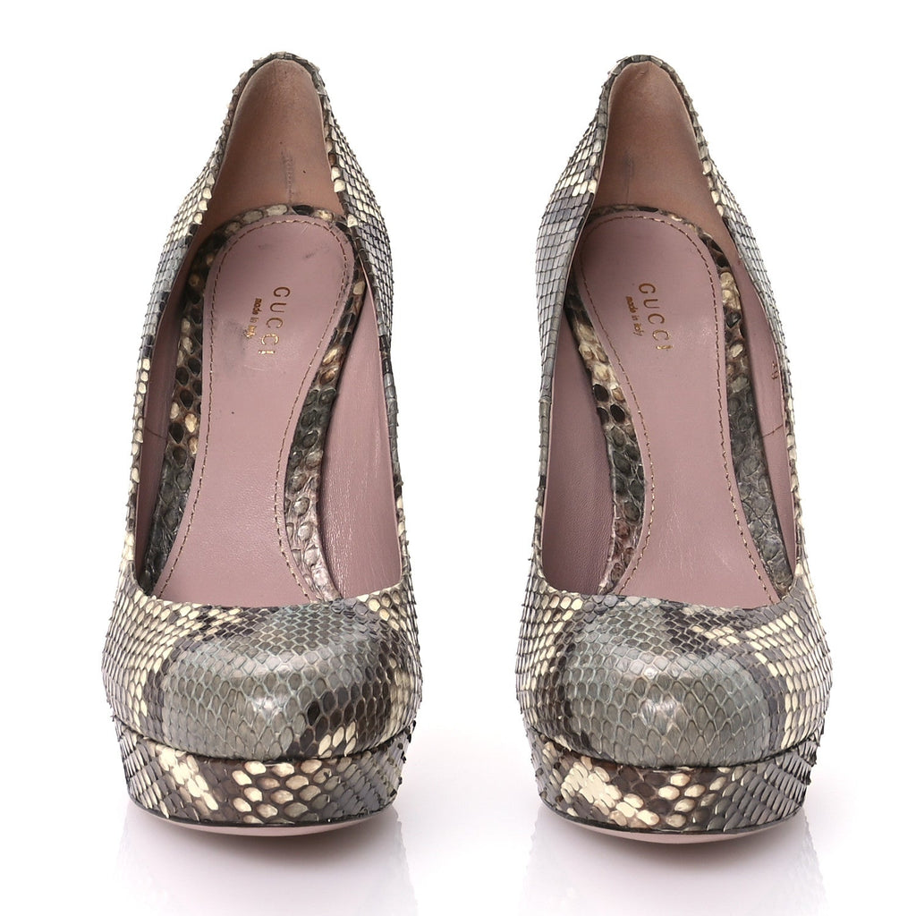 Snakeskin Platform Pumps 39