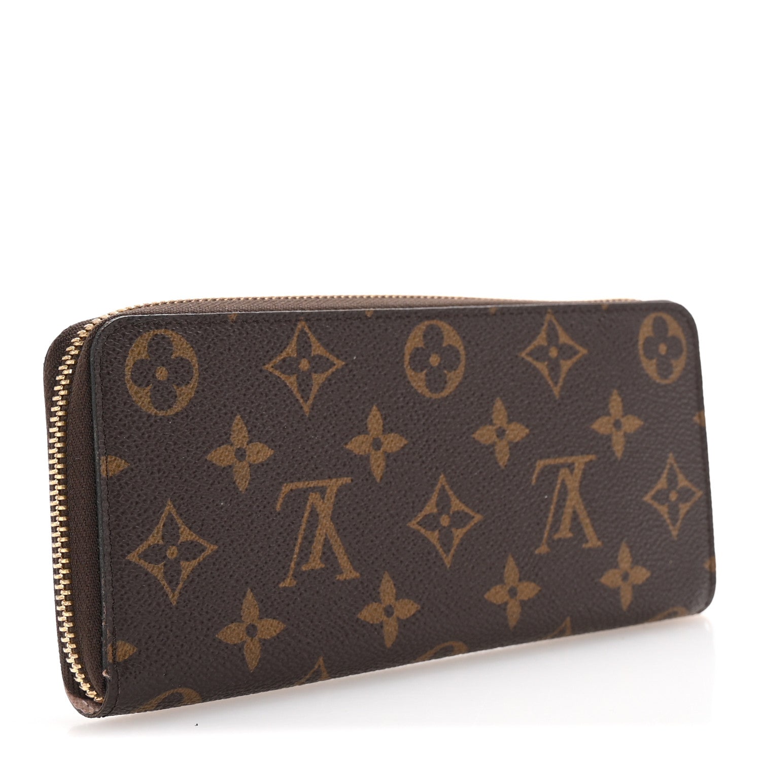 Monogram Clemence Wallet Rose Ballerine