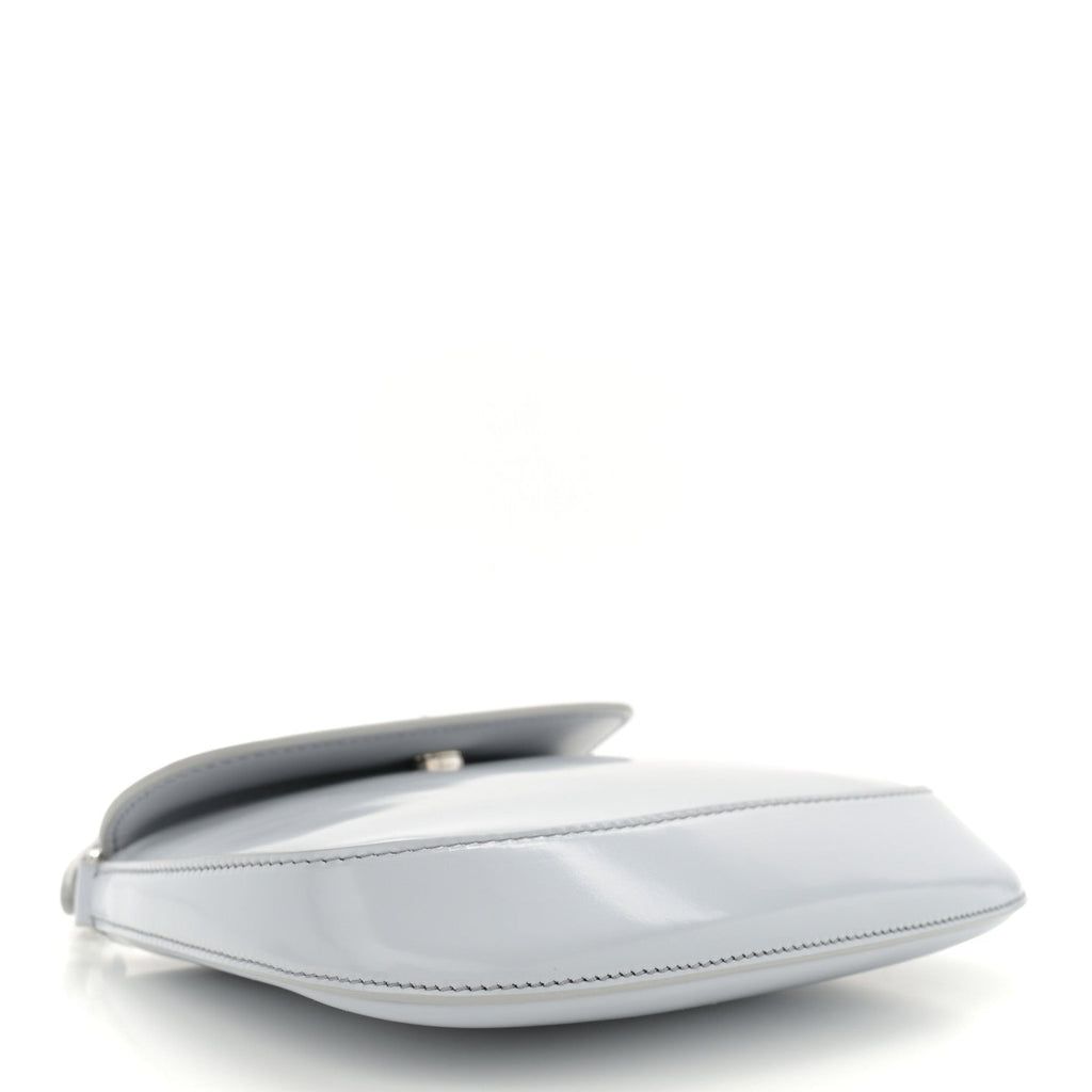 Spazzolato Mini Cleo Flap Adjustable Strap Shoulder Bag Fiordaliso