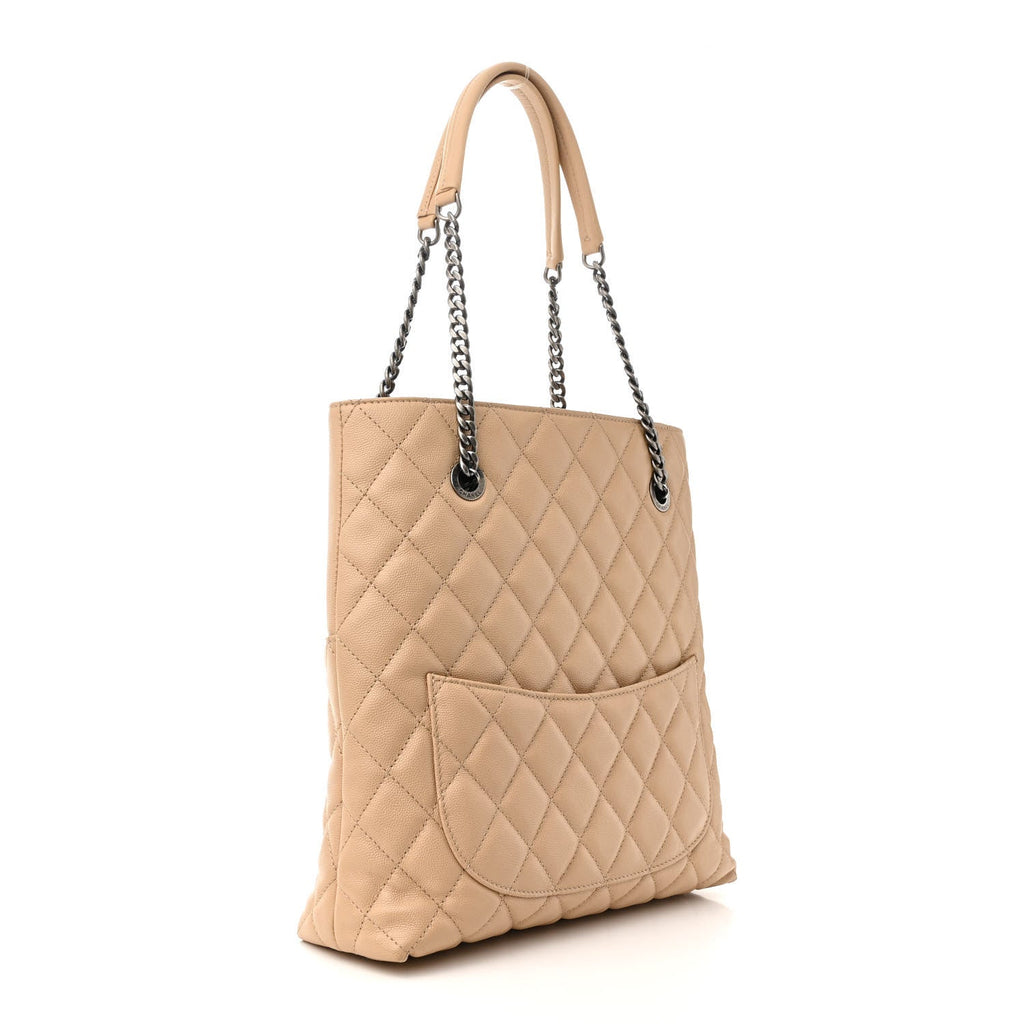 Caviar Quilted Small Urban Delight Light Beige